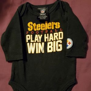 🌈 Steelers long sleeve onesie 0-3 months 🌈